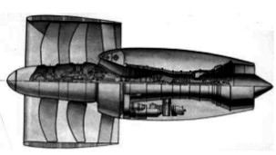 Kuznetsov NK-93 double-fan cutaway