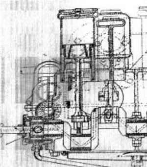 Lamplough engine front cylinder group