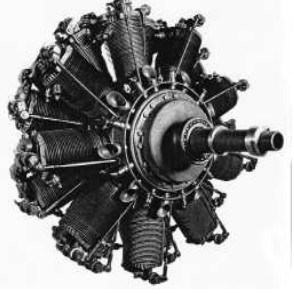 Le Rhone 18 cylinders, 340 CV
