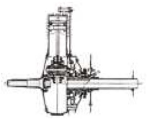 Le Rhone 9J connecting-rod assembly