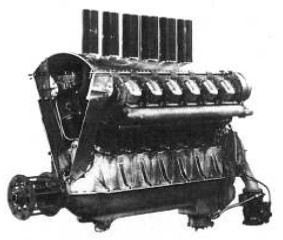 Liberty upright V-engine air-cooled