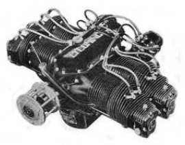Lycoming O-145, de 50 HP, angled top view