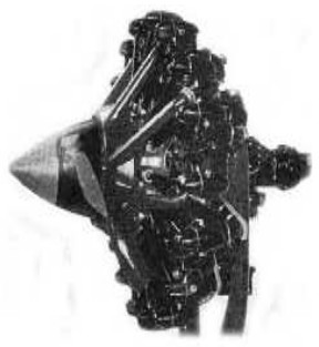 Lycoming R-680, vista lateral