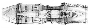 Lyulka TR-1, cutaway