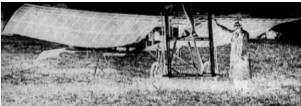 El avion de Evans con motor Madison