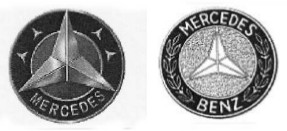 Mercedes logos in the 1920’s