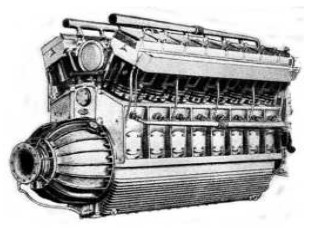 Mercedes Diesel de 16 cilindros