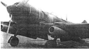 Avión La-7 con pulsos RD-13