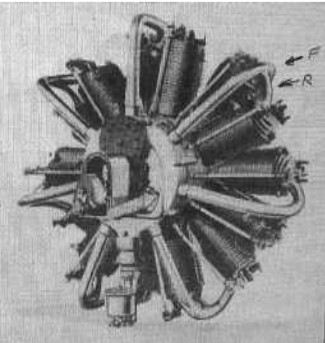 The Anzani 14-cylinder engine