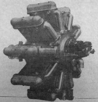 Anzani 20-cylinder water-cooled and 700 hp