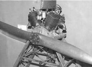 Anzani, two-cylinder V engine