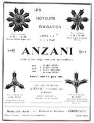 Anzani advertisement