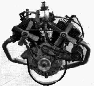 Anzani engine for vehicles