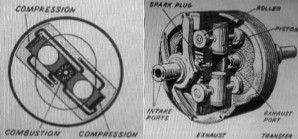 Schematic and drawing of the Mercer with two pistons