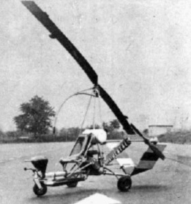 The MF-08 gyrocopter with the MF-06 motor