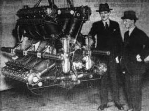 The Cub engine with two Napier technical directors