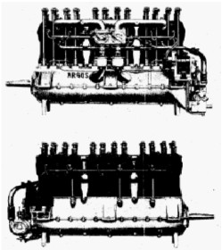Argus de 6 cilindros y 150 CV