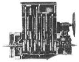 Peugeot-Junker engine, seccionado