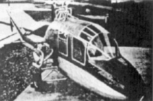 Helicoptero con motor suspendido