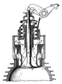 Double single-valve on the Pipe engine