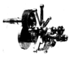 Pobjoy, connecting rod system including gearbox