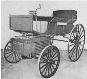 Automobile with Adams-Farwell rotary engine