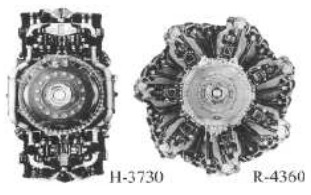 The 24-cylinder H and the 28-cylinder radial