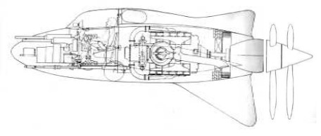 Northrop XH-2600 experimental fighter plane
