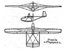 Glider with Prussing engine