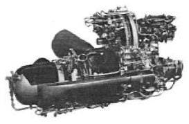 Sección del GTD-350 de PZL