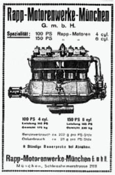 RAPP 4-cylinder engine, 100 CV