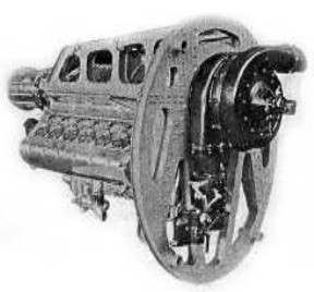 Farman engine with Rateau supercharger
