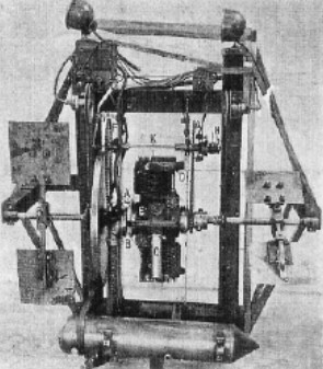The twin-cylinder engine applied to an airship