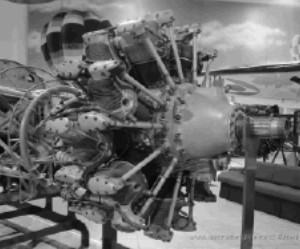 The Reggiane engine at a museum