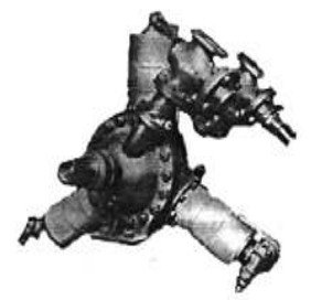 Renard 3-cylinder steam engine