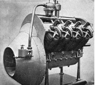 Renault engine with a fan of conic design