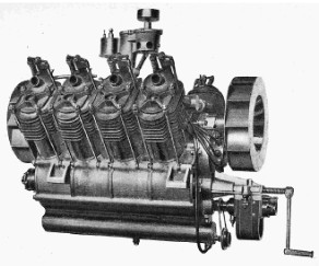 Renault V8 with double fan 
