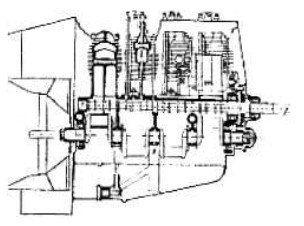 Renault V8, schematic drawing
