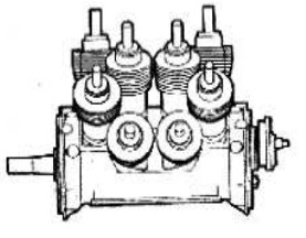 REP 14-cylinder engine