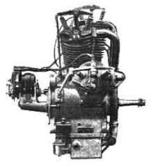 Five-cylinder REP engine, side view