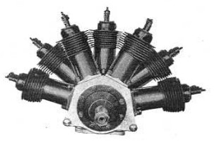 Motor REP tipo G, de 7 cilindros
