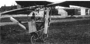 Airplane with a Revel engine and two propellers