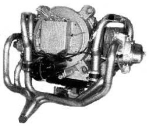 Motor Revmaster R-2100 con escapes tipo KR2 SS 4x1