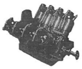 Rinek engine, angled front view