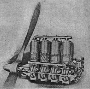 Bonita ilustración del Roberts de 4 cilindros