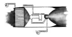 Rocket that has the air increased with liquid air