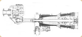 Rolls-Royce AE2100, dibujo