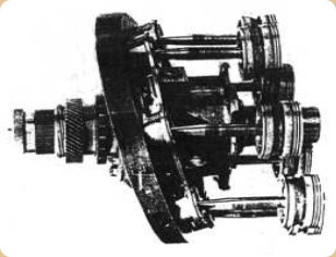 Part of the Rolls-Royce barrel- or revolver-type engine
