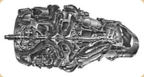 Sección de un Rolls-Royce Dart