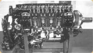 Un Rolls-Royce Merlin seccionado